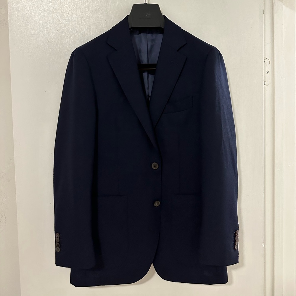 SUITSUPPLY NAVY BLAZER 36S